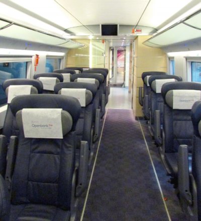 AVE Renfe interior asientos