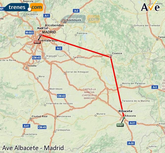 Highspeed Albacete-Los Llanos Madrid