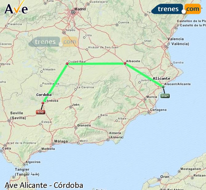Alta Velocidad Alicante / Alacant Cordoba