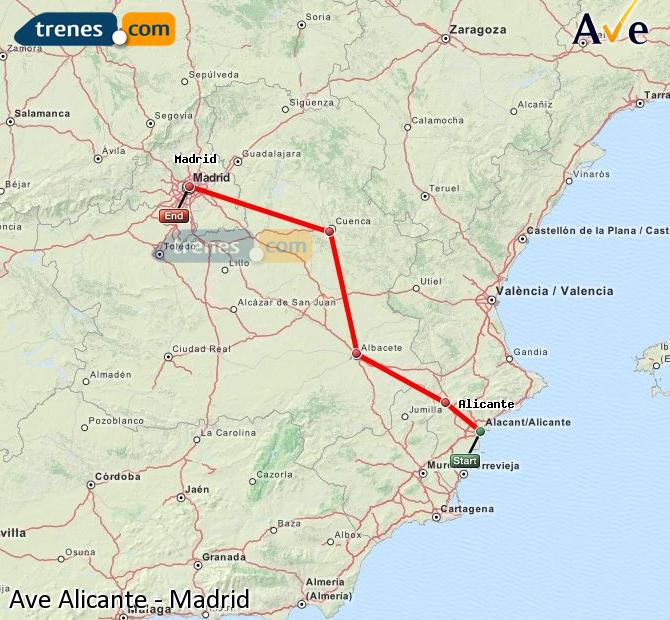 Highspeed Alicante / Alacant Madrid