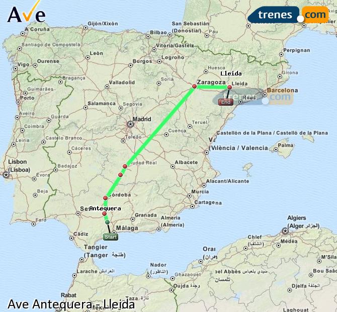 Alta Velocidad Antequera Santa Ana Lleida (Lérida)