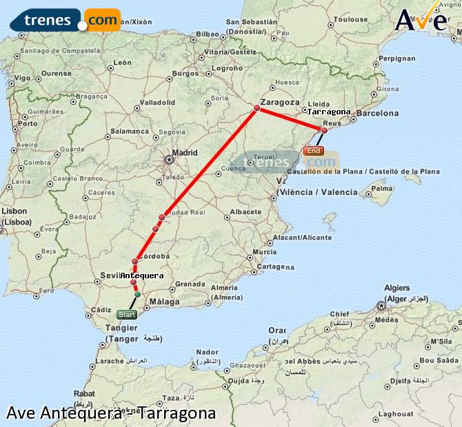 Alta Velocidade Antequera Santa Ana Tarragona