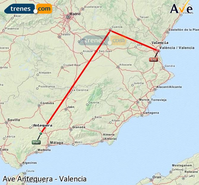 Alta Velocidad Antequera Santa Ana Valencia Joaquín Sorolla