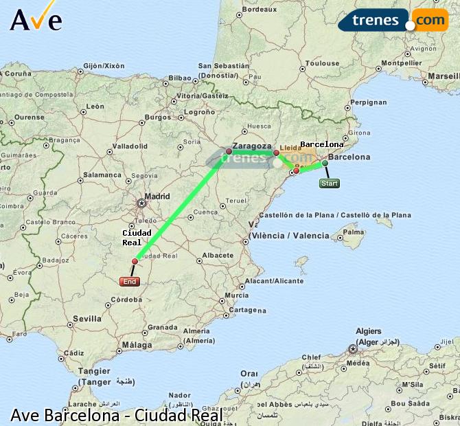 Alta Velocidad Barcelona Ciudad Real