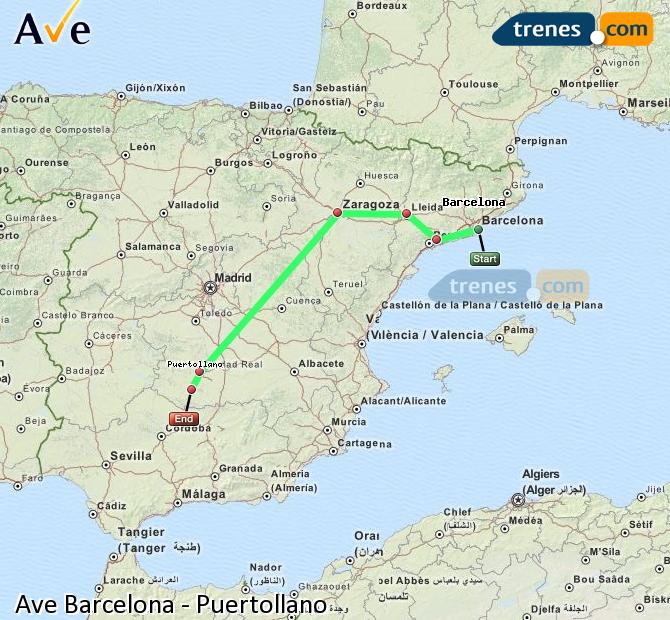 Alta Velocidad Barcelona Puertollano