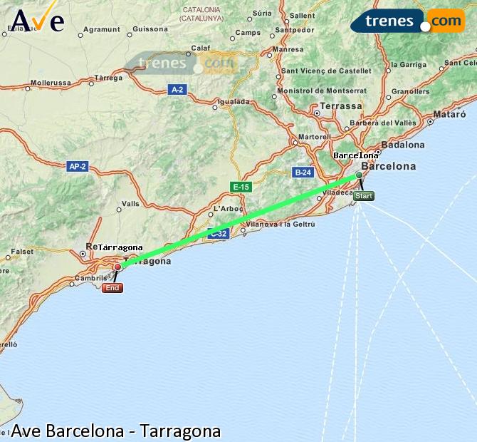 Highspeed Barcelona Tarragona