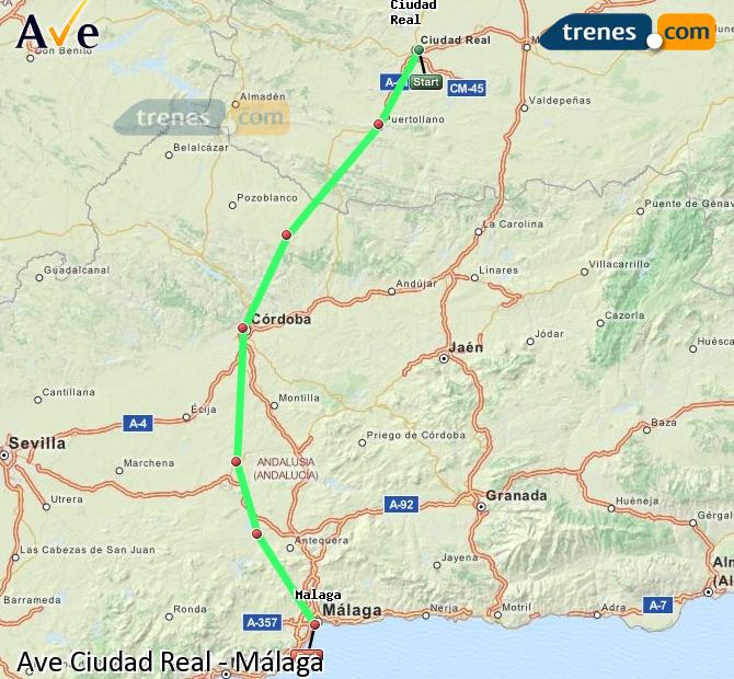 Alta Velocidad Ciudad Real Málaga-María Zambrano