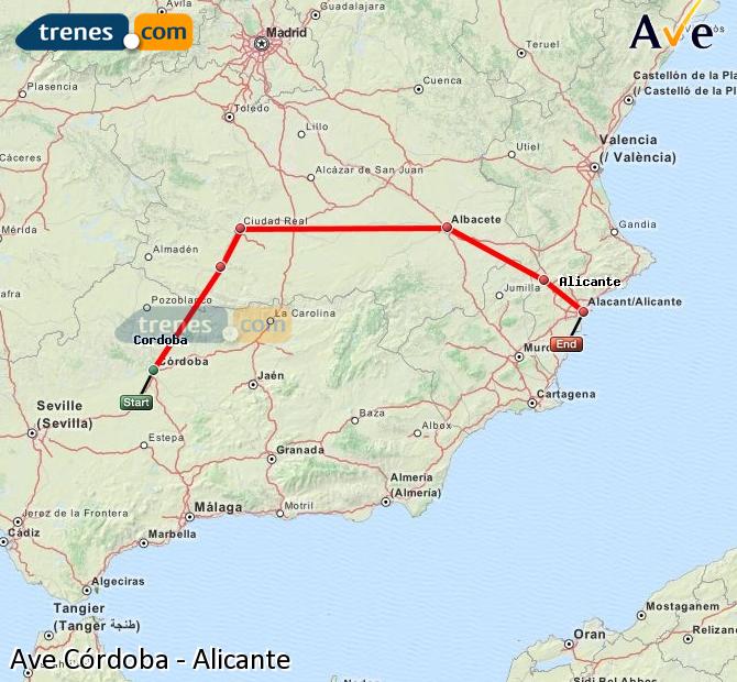 l'Alta Velocità Cordoba Alicante / Alacant