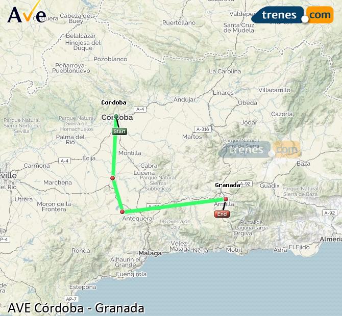 Alta Velocidad Cordoba Granada