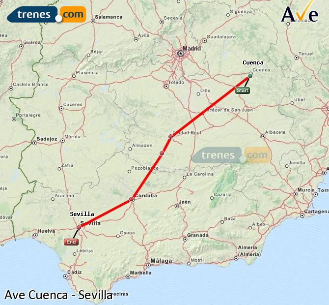 Alta Velocidad Cuenca Fernando Zobel Sevilla Santa Justa