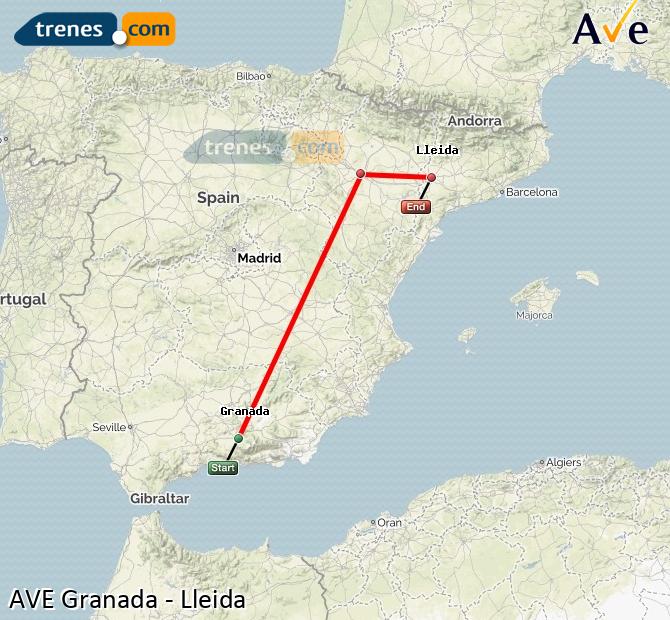 Alta Velocidad Granada Lleida (Lérida)