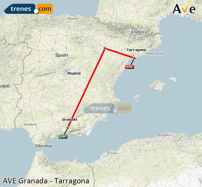 Alta Velocidad Granada Tarragona