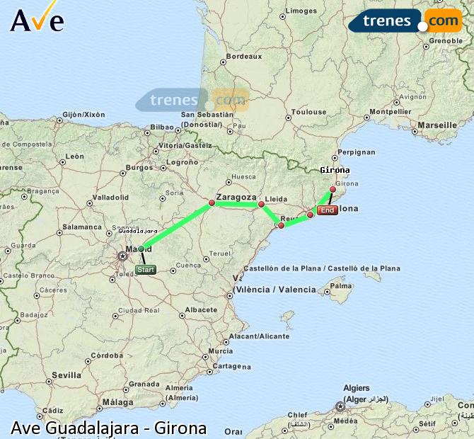 Alta Velocidade Guadalajara - Yebes Girona (Gerona)