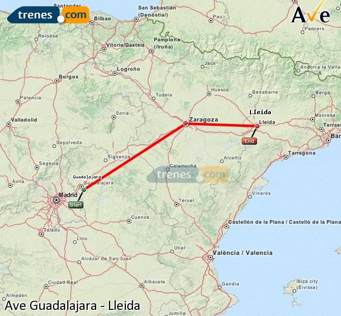 Highspeed Guadalajara - Yebes Lleida (Lérida)