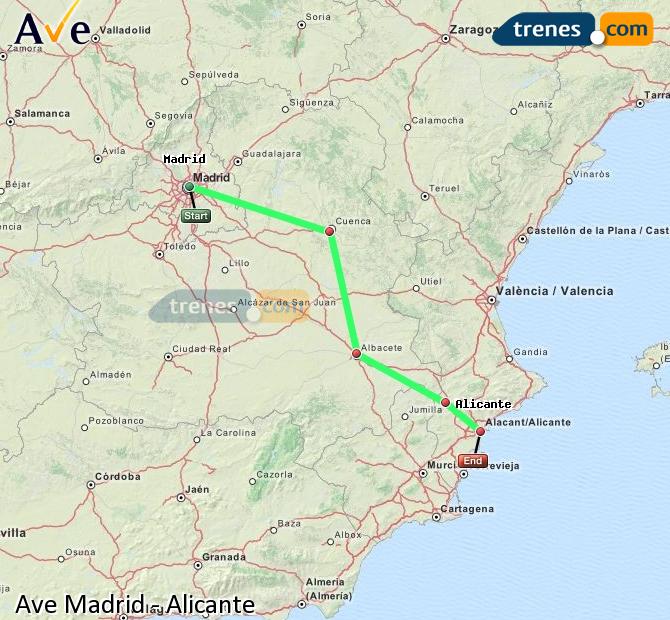 High Speed Madrid to Alicante / Alacant