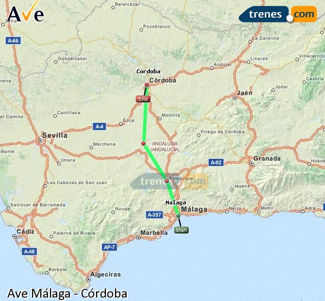 High Speed Málaga-María Zambrano to Cordoba