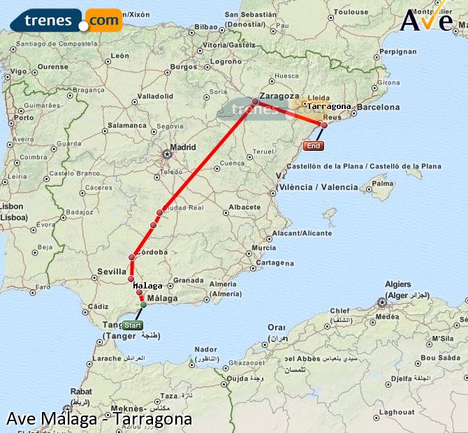 Alta Velocidad Málaga-María Zambrano Tarragona