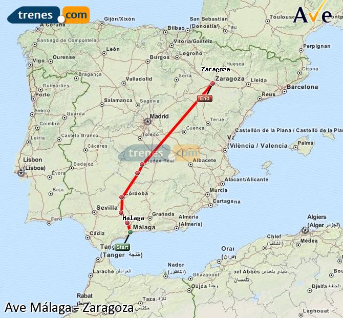 Alta Velocidad Málaga-María Zambrano Zaragoza Delicias