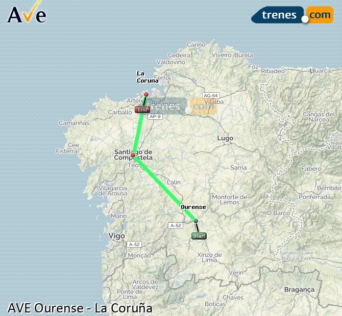Alta Velocidad Ourense (Orense) La Coruña / A Coruña