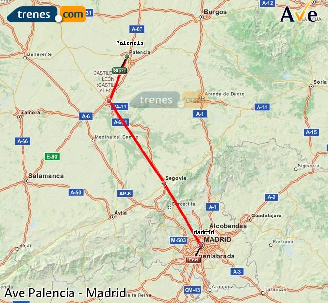 Alta Velocidade Palencia Madrid