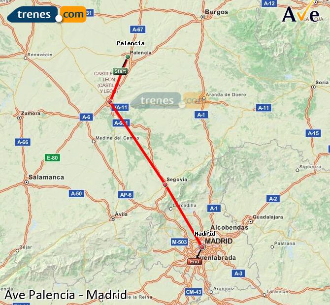 Alta Velocidade Palencia Madrid