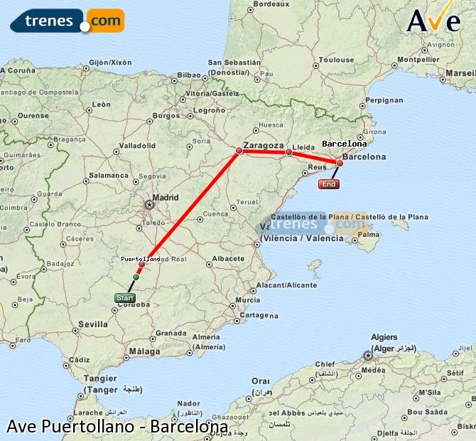 Alta Velocidad Puertollano Barcelona