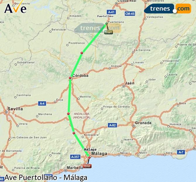 l'Alta Velocità Puertollano Málaga-María Zambrano