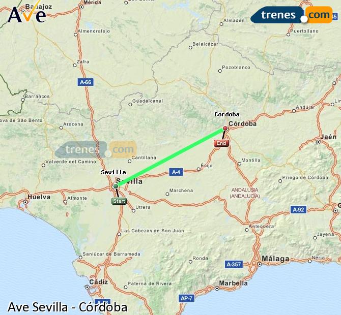 High Speed Sevilla Santa Justa to Cordoba