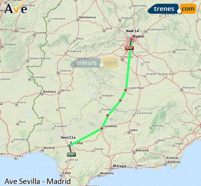 High Speed Sevilla Santa Justa to Madrid