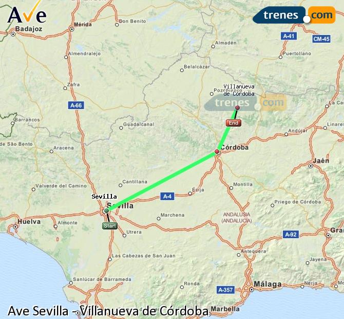 Alta Velocidad Sevilla Santa Justa Villanueva de Córdoba – Los Pedroches