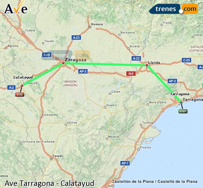 Highspeed Tarragona Calatayud