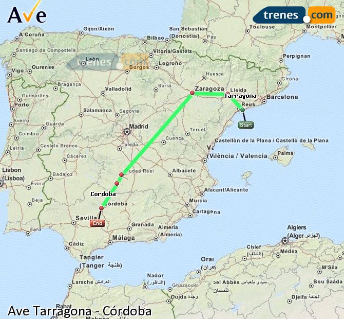 Highspeed Tarragona Cordoba