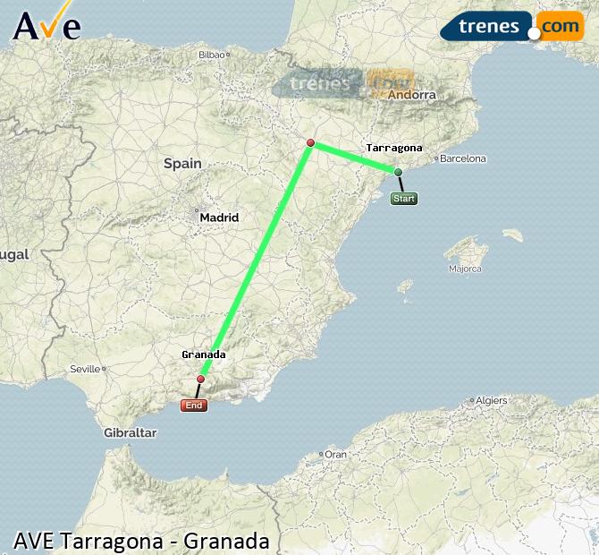 Alta Velocidad Tarragona Granada