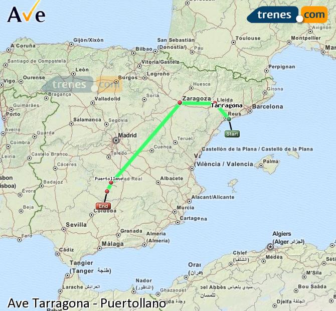 Alta Velocidad Tarragona Puertollano