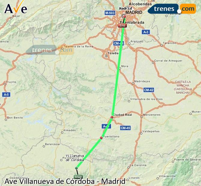 Grande Vitesse Villanueva de Córdoba – Los Pedroches Madrid Atocha