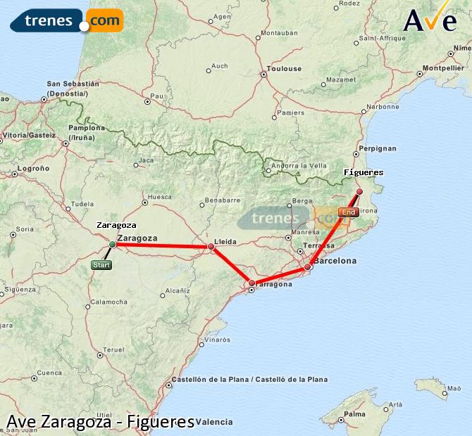 Alta Velocidad Zaragoza Delicias Figueres Vilafant (Figueras)