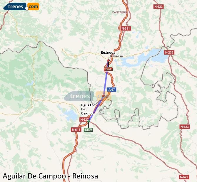 Trenes Aguilar De Campoo Reinosa baratos, billetes desde 4,15 Trenes Aguilar De Campoo Reinosa baratos, billetes desde 4,15