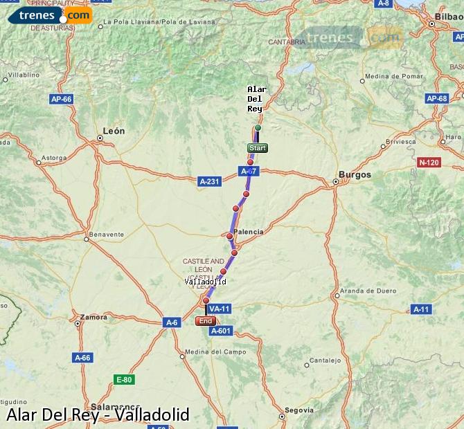 Tren Alar del Rey-San Quirce Valladolid