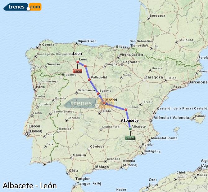 Tren Albacete-Los Llanos León