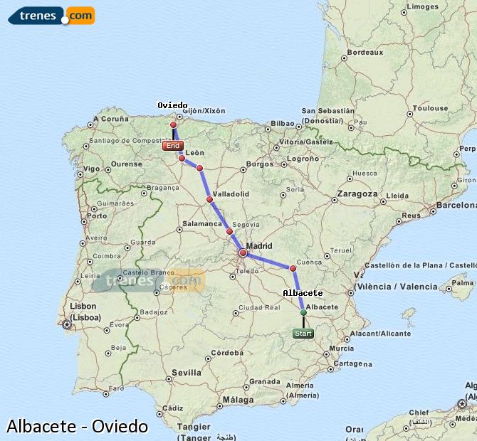 Tren Albacete-Los Llanos Oviedo