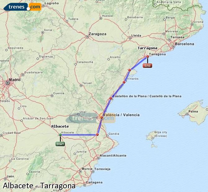 Tren Albacete-Los Llanos Tarragona