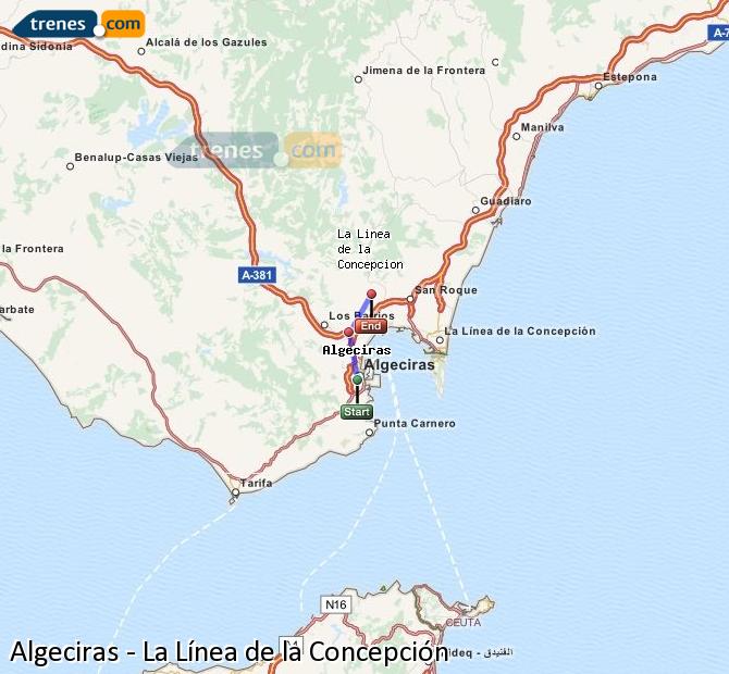 Cheap Algeciras to La Línea de la Concepción trains, tickets from 2,80 ...