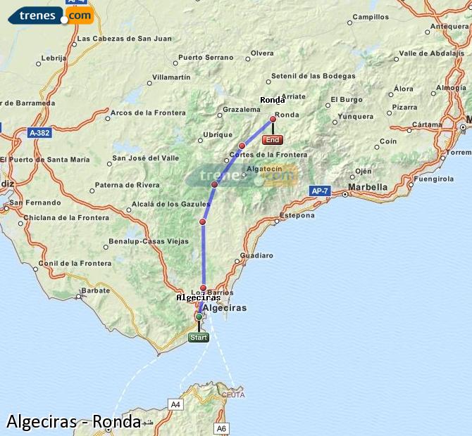 Train Algeciras to Ronda