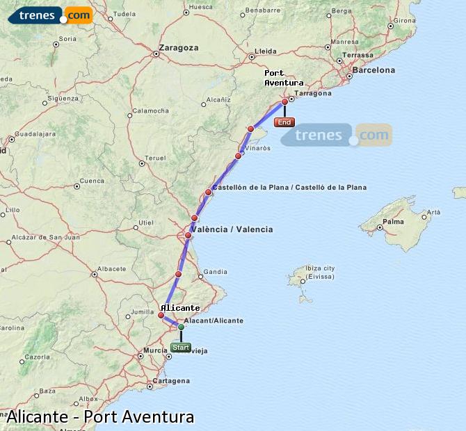 Trenes Alicante Port Aventura