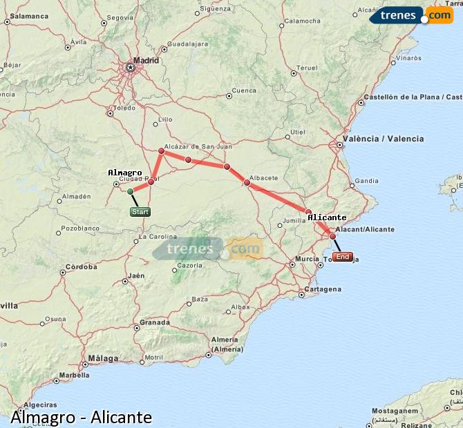 Tren Almagro Alicante / Alacant