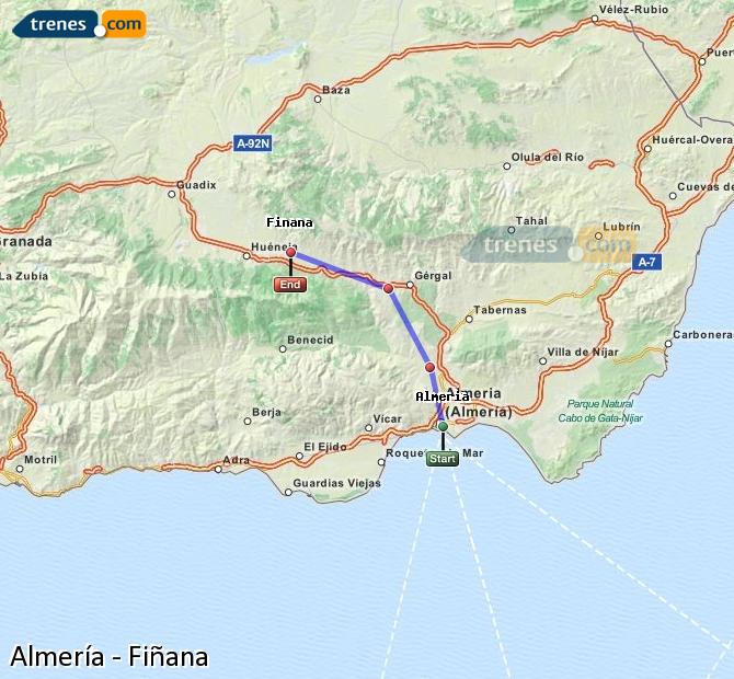 Tren Almería Fiñana