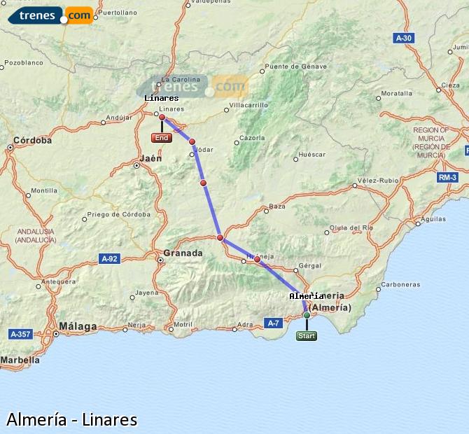 Tren Almería Linares-Baeza