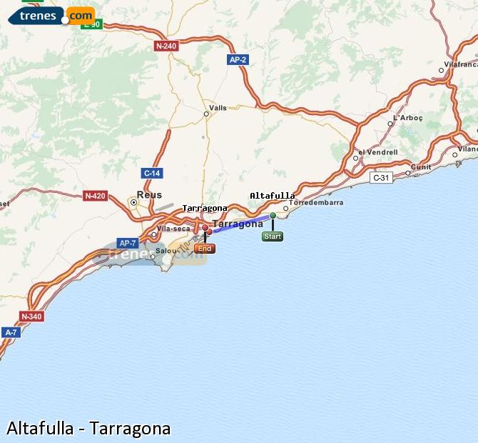 Tren Altafulla-Tamarit Tarragona