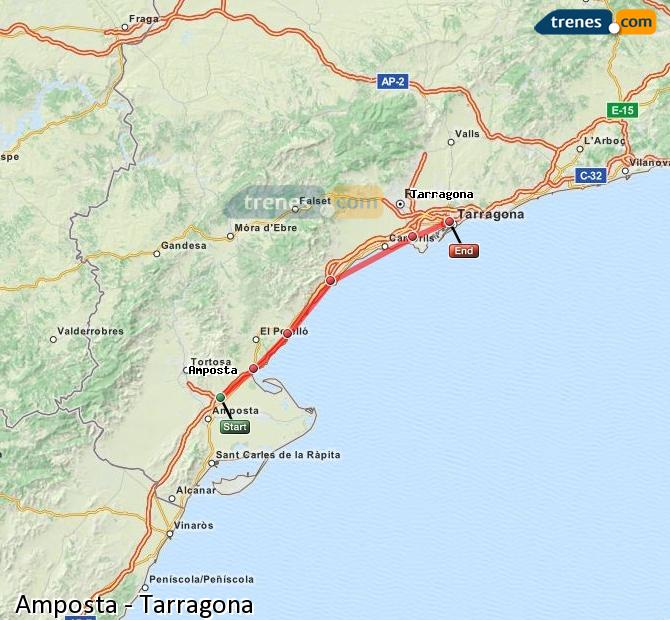 Tren L'Aldea-Amposta-Tortosa Tarragona