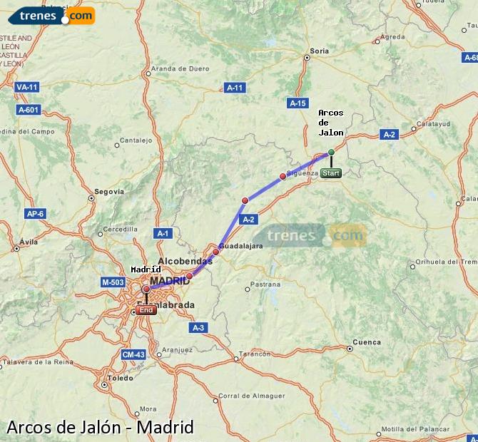Tren Arcos de Jalón Madrid